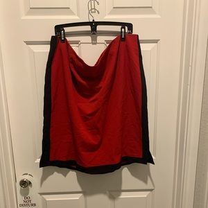 Red and black Skirt